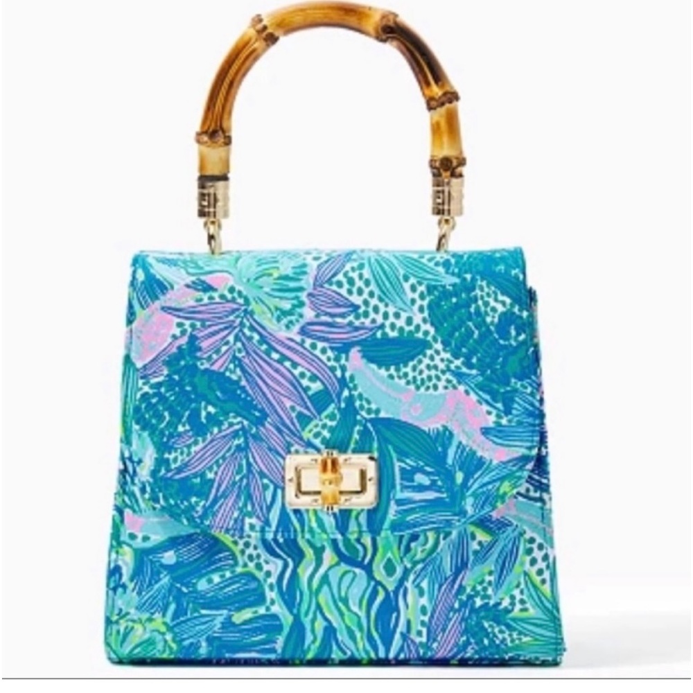 Lilly Pulitzer NWT bamboo Purse and wallet!